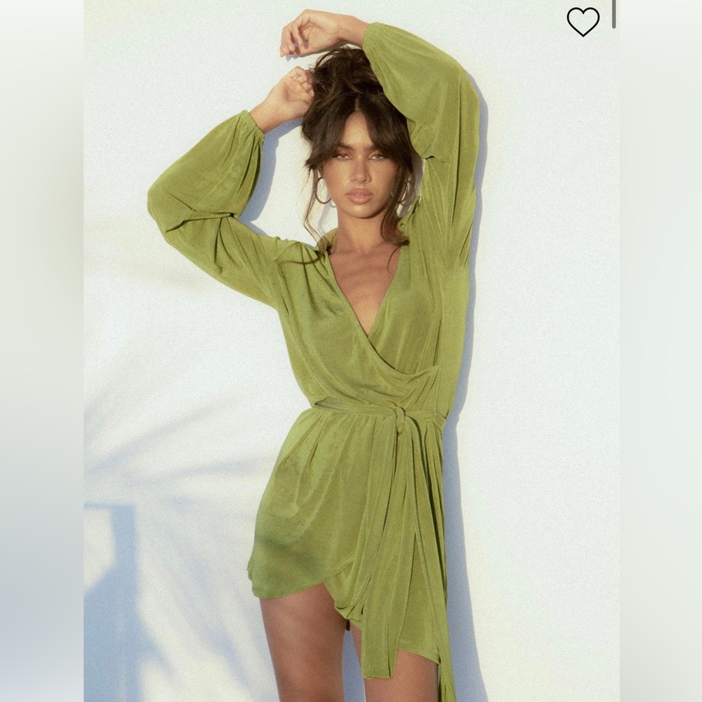 Party Time Mini Green Dress💚